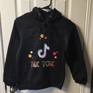 Black Kids Hoodie with Colorful Logo
